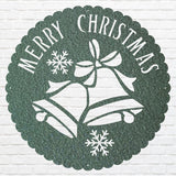 Christmas Bell sign, Merry Christmas Wall Decor, Custom Name Wall Metal Sign, Personalized Merry Christmas Gift