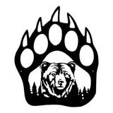 Bear Metal Wall Art, Laser Cut Bear Wall Decor, Bear Lover Gift