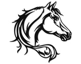 Horse Metal Wall Art, Horse Head Facing Right Metal Wall Decor