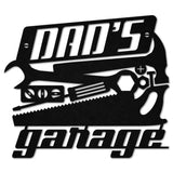 Personalized Metal Garage Signs, Dad's Garage Wall Decor