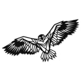 Geometric Hawk Sign Metal Wall Art, Bird Wall Decor