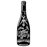 Alcohol Collection Metal Wall Art, Wine Lover Metal Wall Decor, Metal Wall Art Home Bar Decorations, Black Metal House Warming Gift
