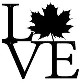 Canada Love Flag Wall Art, Laser Cut Metal Wall Art for Outside