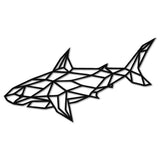 Geometric Shark Wall Art, Metal Fish Wall Art for Nature Lover