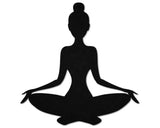 Siddhasana Yoga Pose Metal Wall Art, Yoga Studio Decor
