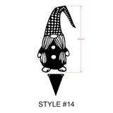 54.54Garden Gnomes Metal Wall Art, Love Metal Sign Wall Decor