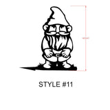 54.54Garden Gnomes Metal Wall Art, Love Metal Sign Wall Decor