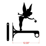 Fairy Metal Wall Decor, Above Bed Metal Wall Sign