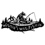 Big Bear Lake Fishing Metal Wall Art, Hunting Artwork
