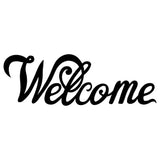 Welcome Metal Wall Art, Laser Cut Metal Welcome Sign, Outdoor Welcome Porch Sign, Metal Word Art Front Door Sign, Home Decor Wall Art