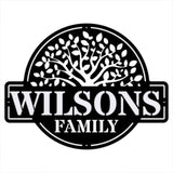 Custom Family Tree Wall Decor, Decorative Tree of Life Metal Wall Dign