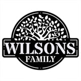 Custom Family Tree Wall Decor, Decorative Tree of Life Metal Wall Dign