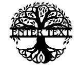 Custom Metal Tree of Life Sign, Decorative Metal Art for Walls