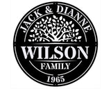 Tree of Life Family Sign Decor, Custom Metal Laser Cut Signs