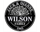 Tree of Life Family Sign Decor, Custom Metal Laser Cut Signs