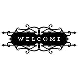Welcome Sign Metal Wall Art for Front Door Decor, Housewarming Gift