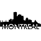 Montreal Skyline Metal Wall Art, Canada City Wall Art