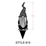 54.54Garden Gnomes Metal Wall Art, Love Metal Sign Wall Decor