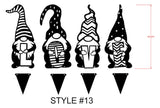 54.54Garden Gnomes Metal Wall Art, Love Metal Sign Wall Decor