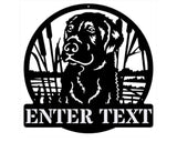 Metal Dog Wall Art, Custom Metal Name Dog Wall Decor