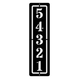 Vertical Address Sign, Metal Address Sign, Housewarming Gift