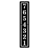 Vertical Address Sign, Metal Address Sign, Housewarming Gift