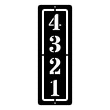 Vertical Address Sign, Metal Address Sign, Housewarming Gift