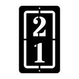 Vertical Address Sign, Metal Address Sign, Housewarming Gift