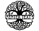 Personalized Metal Tree Wall Decor, Tree of Life Metal Wall Art