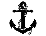 Anchor Nautical Metal Wall Art, Personalized Outdoor Signs