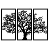 Metal Tree Wall Art Set of 3, Metal Tree Art for Wall
