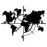 Metal World Map Wall Art, World Map Wall Decor