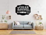Cigar Lounge Metal Wall Art, Luxury Cigar Lounge Decor