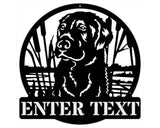Metal Dog Wall Art, Personalized Wildlife Metal Dog Signs