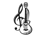 Guitar Metal Art for Music Room Decor, Music Wall Decor