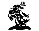 Metal Pine Tree Wall Art, Whispering Pine Tree Metal Wall Art