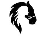 Girl With Horse Metal Wall Art, Laser Cut Horse Wall Decor