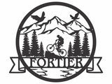 Custom Metal Mountain Bike Wall Art - Metal Wall Hanging
