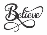 Metal Believe Sign Decorative Metal Wall Art, Words Saying Art