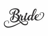 Bride Sign Decorative Metal Wall Art, Words Saying Art