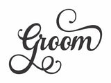 Groom Sign Decorative Metal Wall Art, Words Saying Art