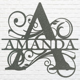 Personalized Name Sign Metal Wall Art, Metal Wall Decor