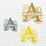 Personalized Name Sign Metal Wall Art, Metal Wall Decor