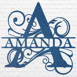 Personalized Name Sign Metal Wall Art, Metal Wall Decor