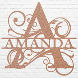Personalized Name Sign Metal Wall Art, Metal Wall Decor