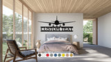 Personalized Airplane Metal Art, Airplane Wall Decor