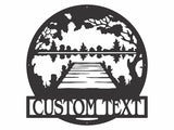 Metal Lake Sign Wall Art, Custom Metal Sign, Lake Life Sign Gif