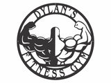 87.09Body Building Sign, Metal Wall Gym Wall Decor, Gym Lover Gift