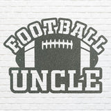 Football Uncle Metal Wall Hanging, Black Metal Wall Art for Living Room