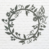 Garden Flower Metal Wall Art, Round Flower Wall Art for Garden, Flower Metal Wall Decor, Living Room Decor, Housewarming Gift